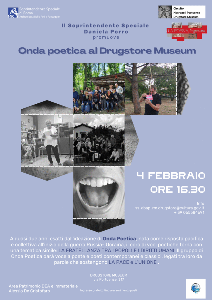 Poesia, reading e tradizione romanesca: gli eventi al Drugstore Museum
