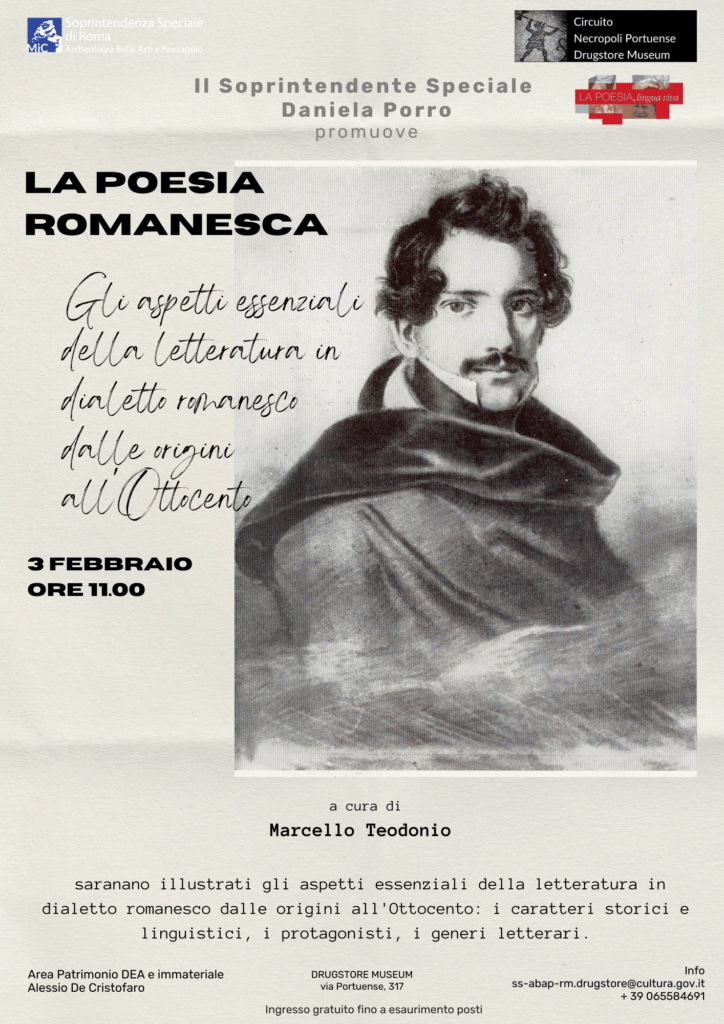 Poesia, reading e tradizione romanesca: gli eventi al Drugstore Museum
